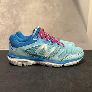 New Balance 695v2 Shoes Womens Size 9.5 Blue Pink Running Athletic Mesh Sneakers